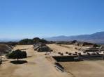 Visão geral de Monte Albán, ruínas zapotecas ao lado de Oaxaca, no México